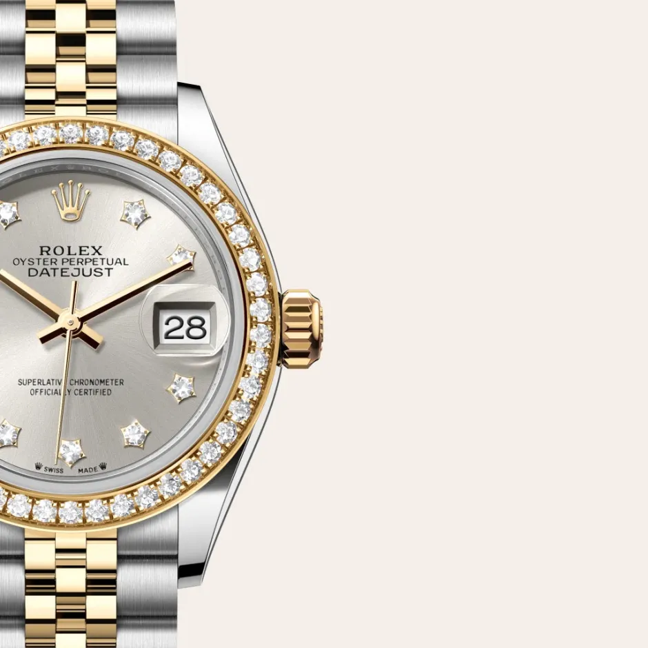 rolex Lady-Datejust Oyster, 28 mm, Oystersteel, yellow gold and diamonds M279383RBR-0003