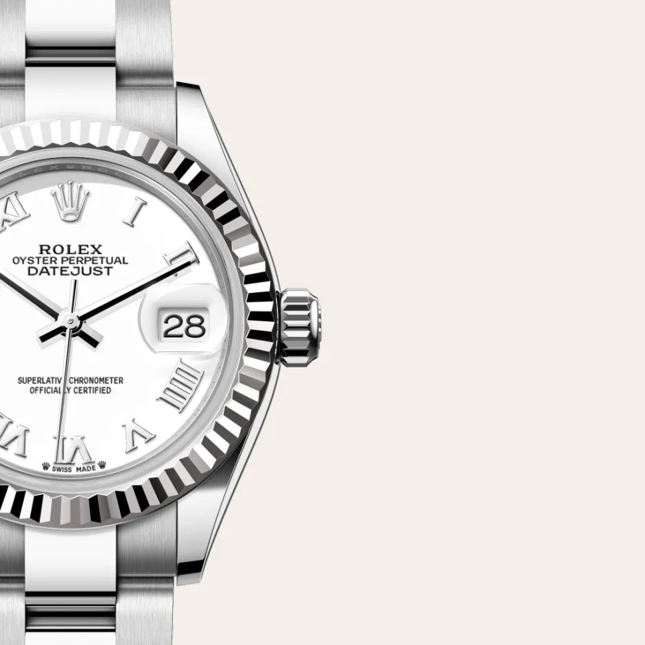 rolex Lady-Datejust Oyster, 28 mm, Oystersteel and white gold M279174-0020