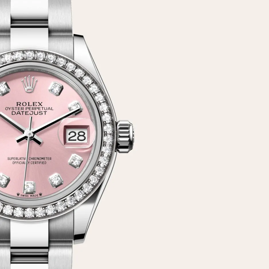 rolex Lady-Datejust Oyster, 28 mm, Oystersteel, white gold and diamonds M279384RBR-0004
