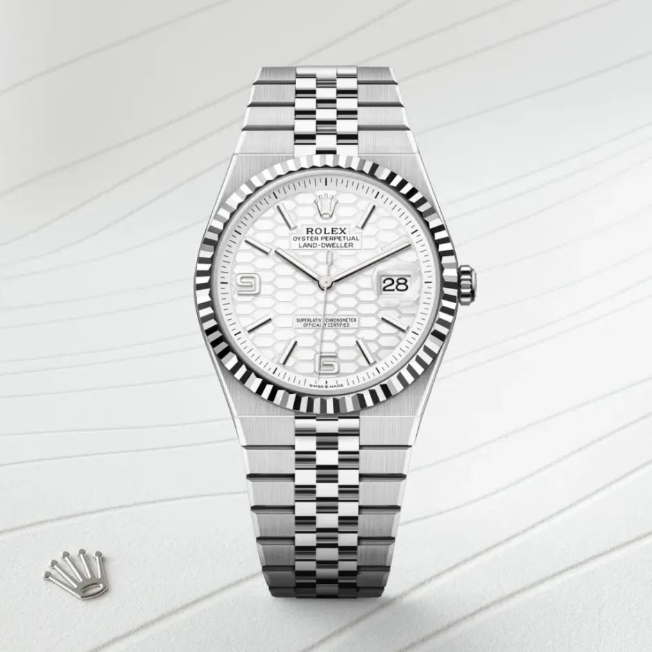 rolex Land-Dweller 40 Oyster, 40 mm, Oystersteel and white gold M127334-0001