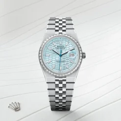 rolex Land-Dweller 36 Oyster, 36 mm, platinum and diamonds M127286TBR-0001