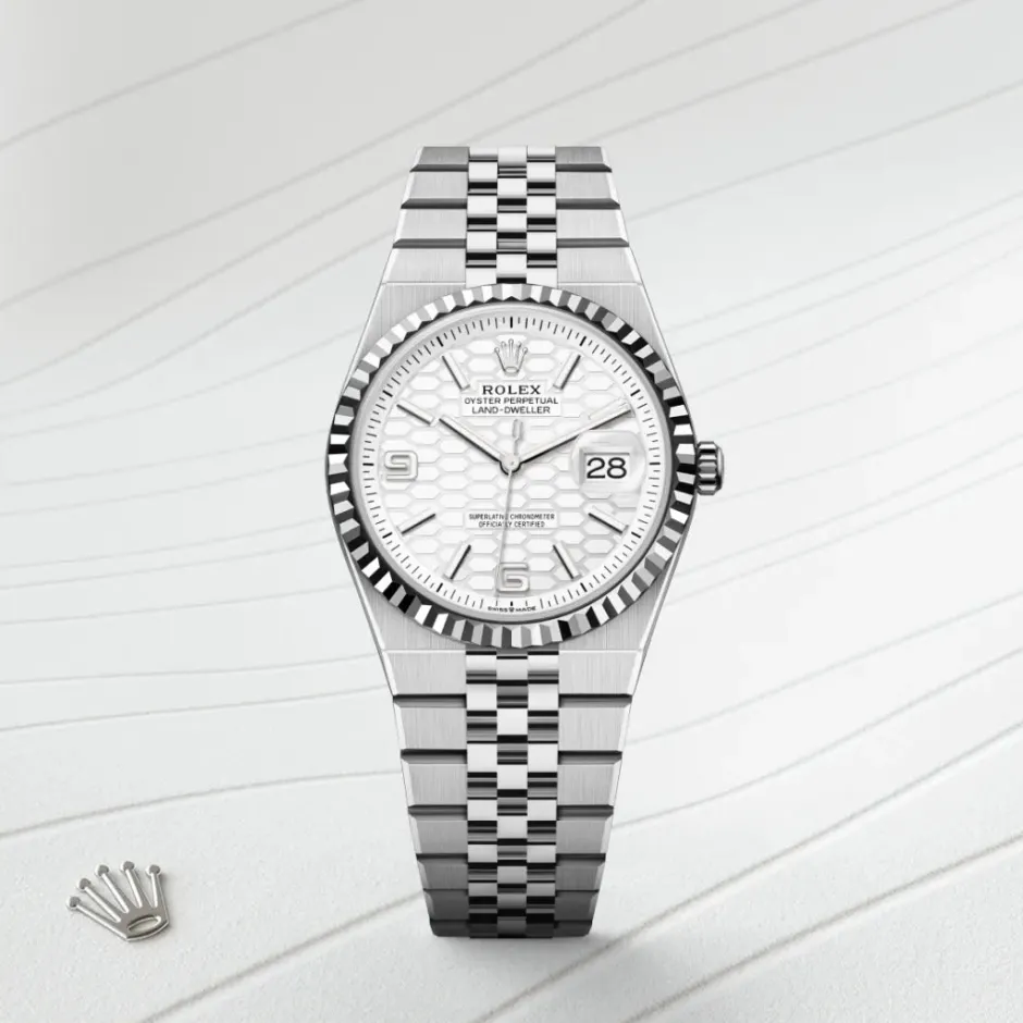 rolex Land-Dweller 36 Oyster, 36 mm, Oystersteel and white gold M127234-0001