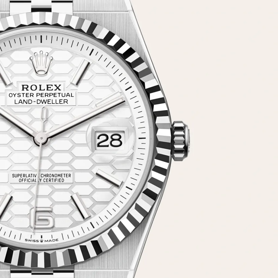 rolex Land-Dweller 40 Oyster, 40 mm, Oystersteel and white gold M127334-0001