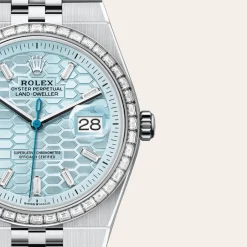 rolex Land-Dweller 36 Oyster, 36 mm, platinum and diamonds M127286TBR-0001