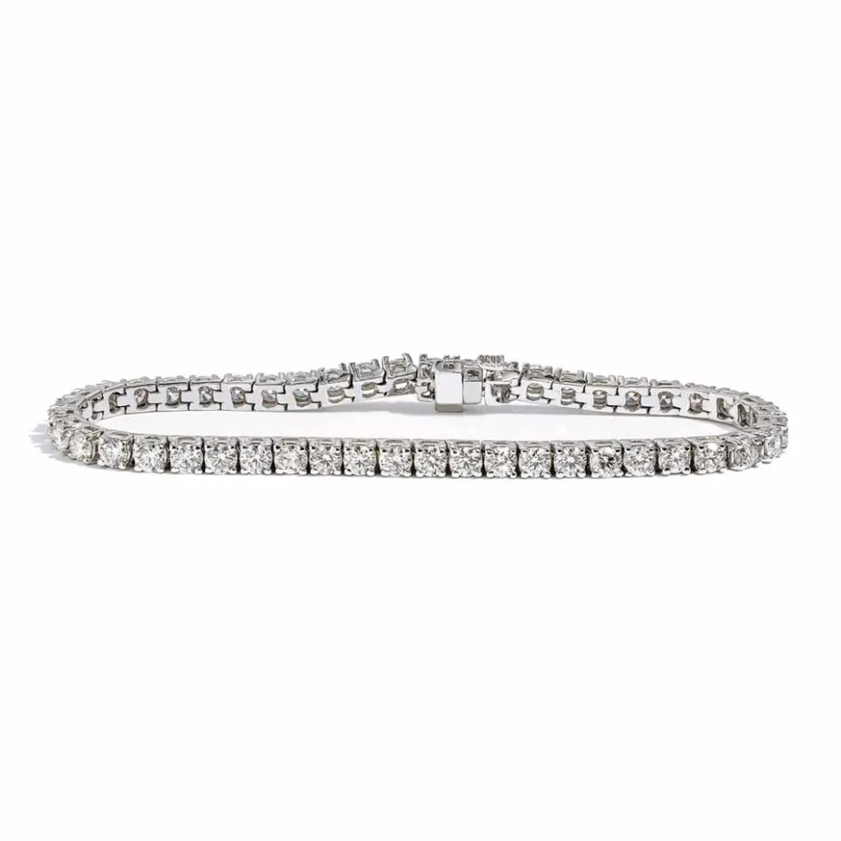 Zadok Collection Round Cut 4 Prong Diamond Tennis Bracelet