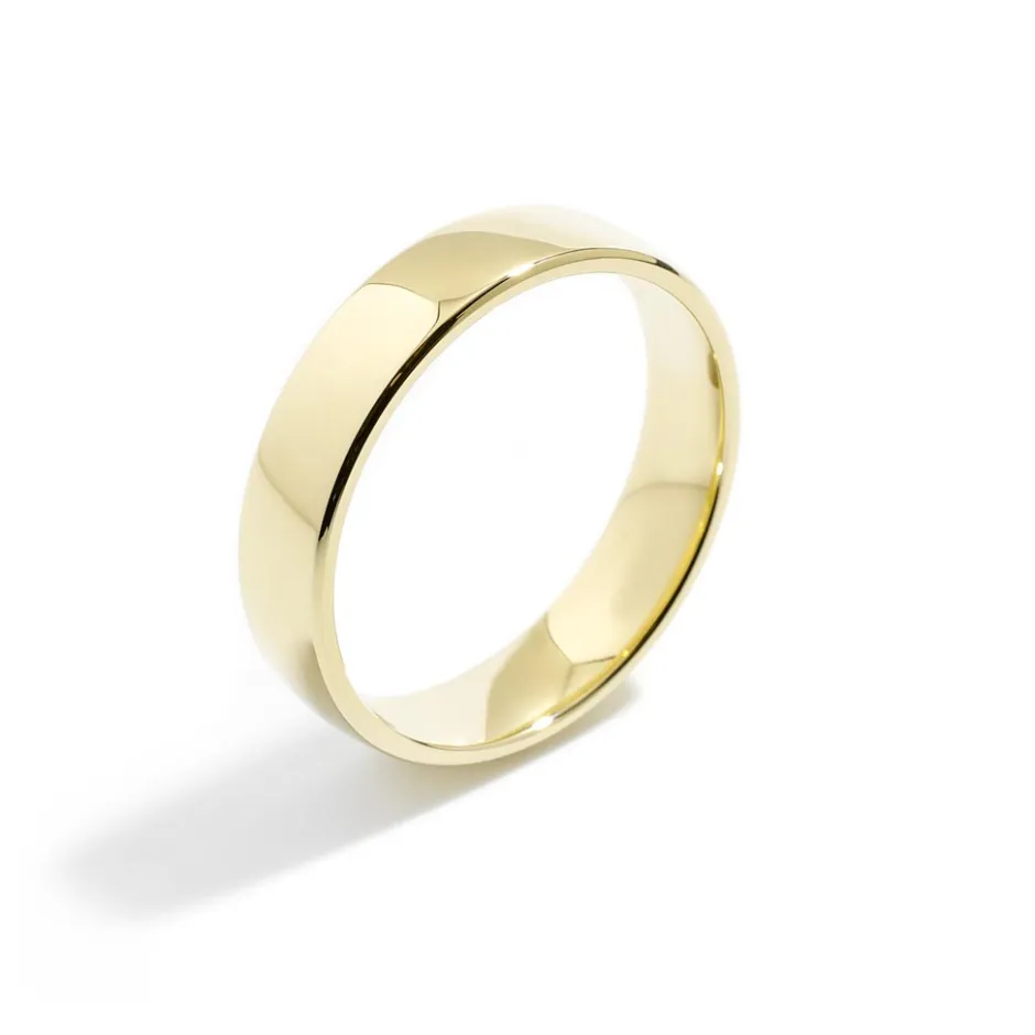 Women Zadok Collection Rounded Flat Classic Wedding Band