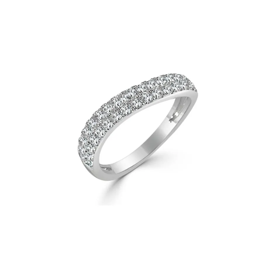 Zadok Collection 2-Row Pave Diamond Ring