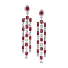 Zadok Collection Ruby And Diamond Earrings