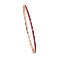 Zadok Collection Ruby Flexible Eternity Bangle