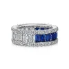 Zadok Collection Sapphire And Diamond Eternity Ring