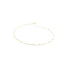 Zoe Chicco Satellite Bead Curb Chain Anklet