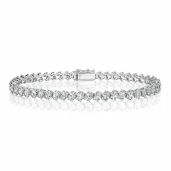 Zadok Collection Shared Prong Oval Diamond Bracelet