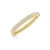Roberto Coin Siena 3 Row Pave Round Diamond Bangle