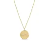 Zoe Chicco Small LOVED With Diamond Disc Pendant Necklace