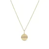 Zoe Chicco Small Pave Diamond Line Disc Bar & Cable Chain Necklace