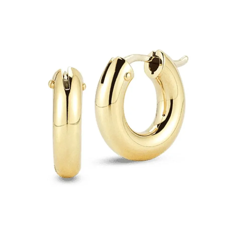Roberto Coin Small Round Hoop Earrings