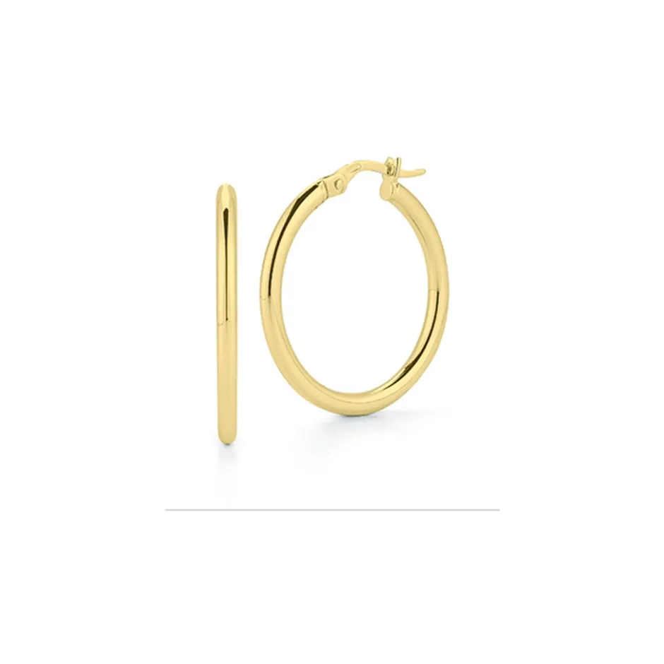 Roberto Coin Small Round Hoop 25mm Earrings