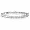 Zadok Collection Split Prong Emerald Diamond Bracelet