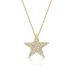 Zadok Collection Star Pave 0.5in Diamond Pendant