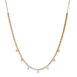 Zadok Collection 7 Station Diamond Necklace