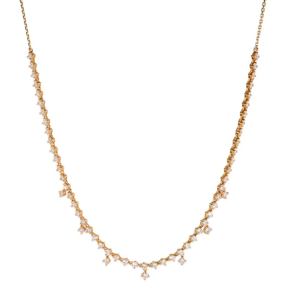Zadok Collection 7 Station Diamond Necklace