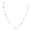 Zadok Collection Station Diamond Necklace 0.35ctw