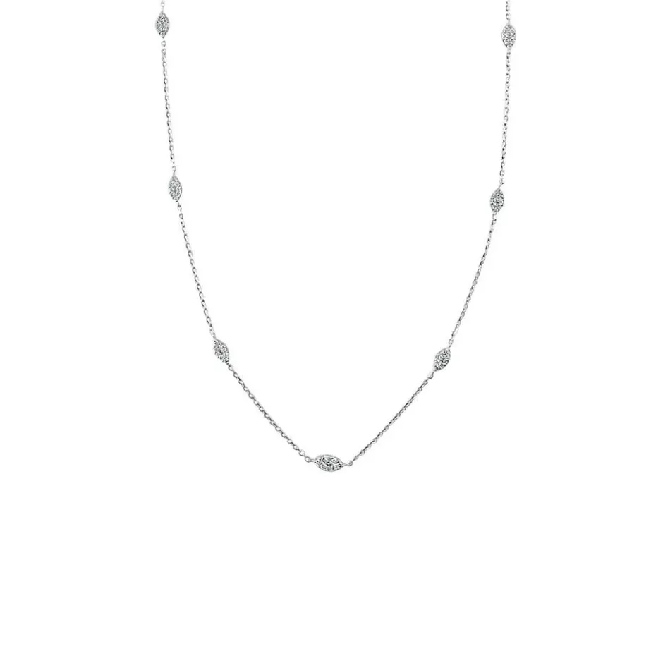 Zadok Collection Station Diamond Necklace 0.31ctw
