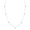 Zadok Collection Station Diamond Necklace 0.59ctw