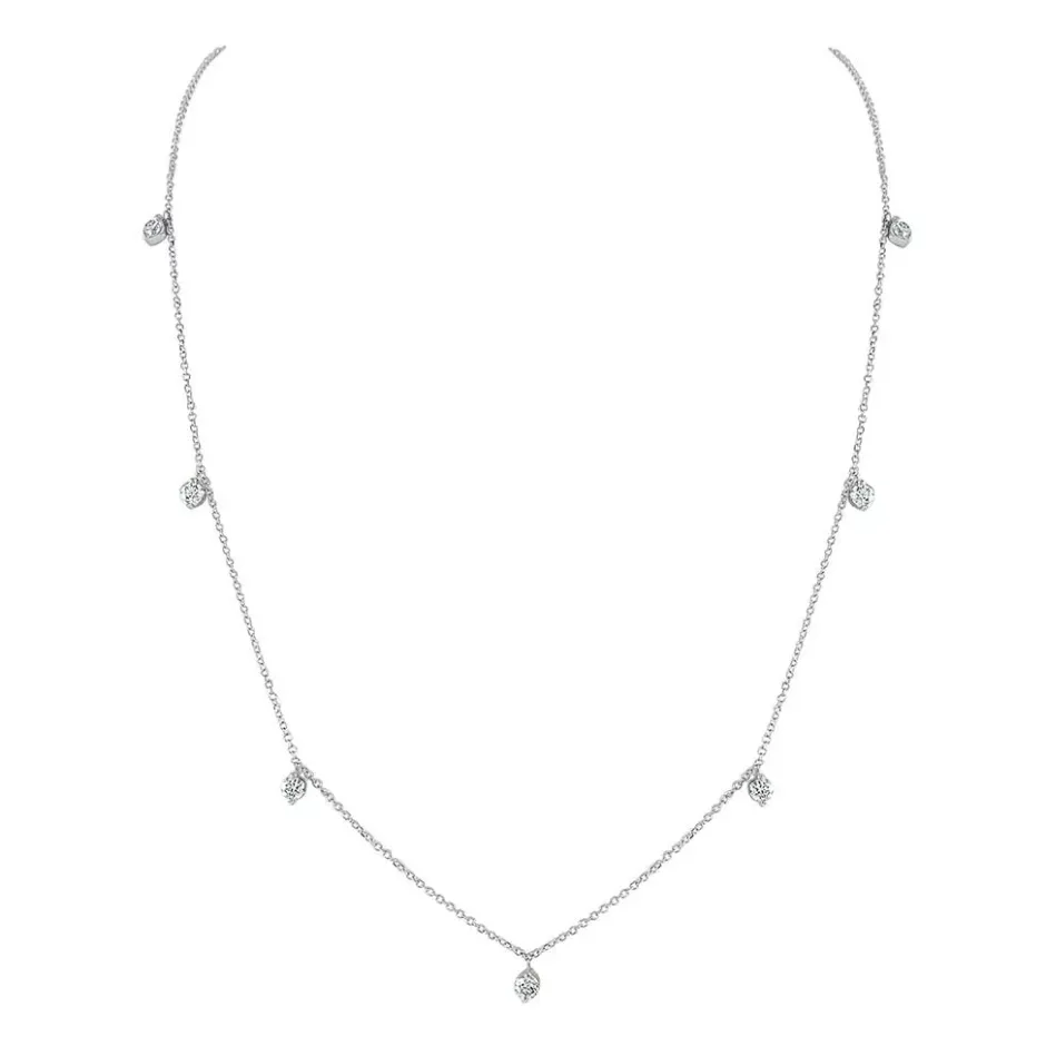 Zadok Collection Station Diamond Necklace 0.59ctw