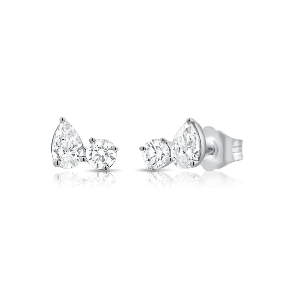 Zadok Collection Stud Diamond Earrings