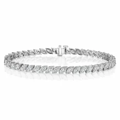 Zadok Collection Tennis Bar Marquise Diamond Bracelet
