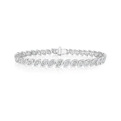 Zadok Collection Tennis Bezel Marquise Diamond Bracelet