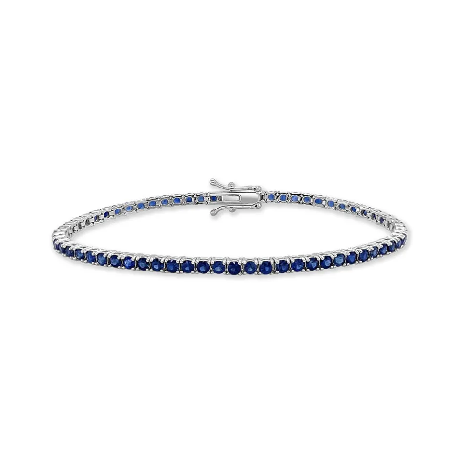 Zadok Collection Tennis 7in Blue Sapphire Bracelet