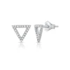 Zadok Collection Triangle Stud Diamond Earrings