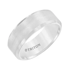 Women Zadok Collection Triton 8mm Tungsten Men's Wedding Band - 11-2320HC-G