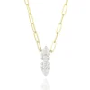 Phillips House Two Pear Diamond Necklace