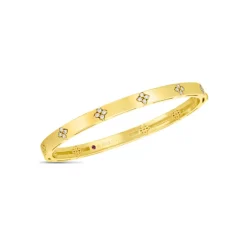 Roberto Coin Verona Narrow Width Diamond Accent Bangle