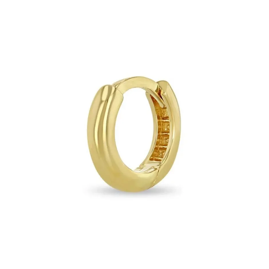 Zoe Chicco Wide Extra Small Hinge Huggie Hoop