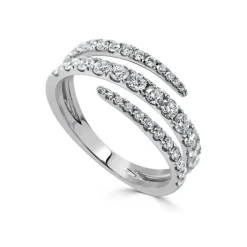 Zadok Collection Wrap Diamond Ring 0.88ctw