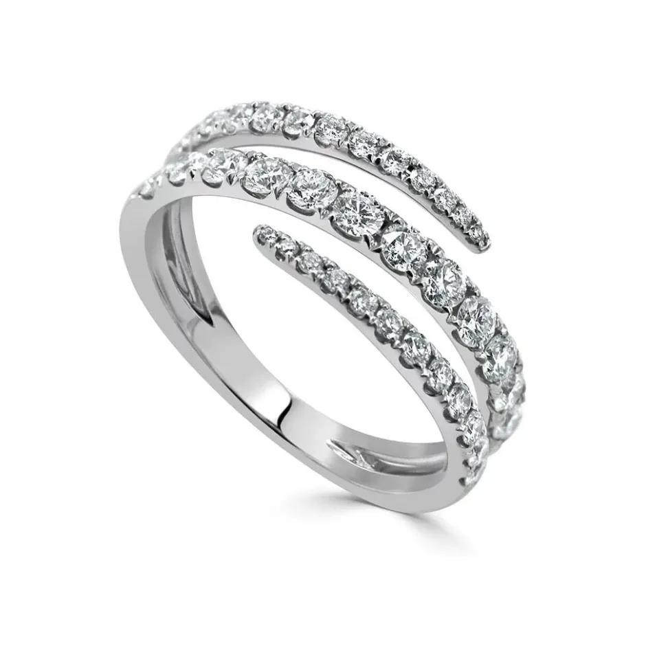 Zadok Collection Wrap Diamond Ring 0.88ctw