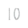 Roberto Coin X-Small Inside Outside Diamond Hoop Earrings