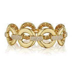Zadok Collection Yellow Gold Link With 2.48Ct Diamonds Bracelet