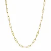 Zadok Collection Yellow Gold Paperclip Necklace